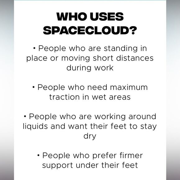 Snibbs Spacecloud Work Shoes Slip & Water Resistant Charcoal Gray Sz 7.5 EUC - Picture 12 of 14